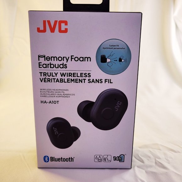 JVC Truly Wireless Earbuds Headphones, Bluetooth 5.0, HAA10TB (Black) NIB - Picture 1 of 1